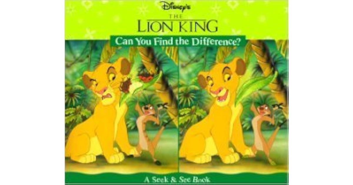 Can You Find The Difference A Seek See Book By Walt Disney Company
