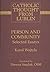 Person and Community: Selected Essays (Catholic Thought from Lublin)