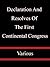 Declaration And Resolves Of The First Continental Congress - Various