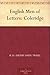English Men of Letters: Coleridge