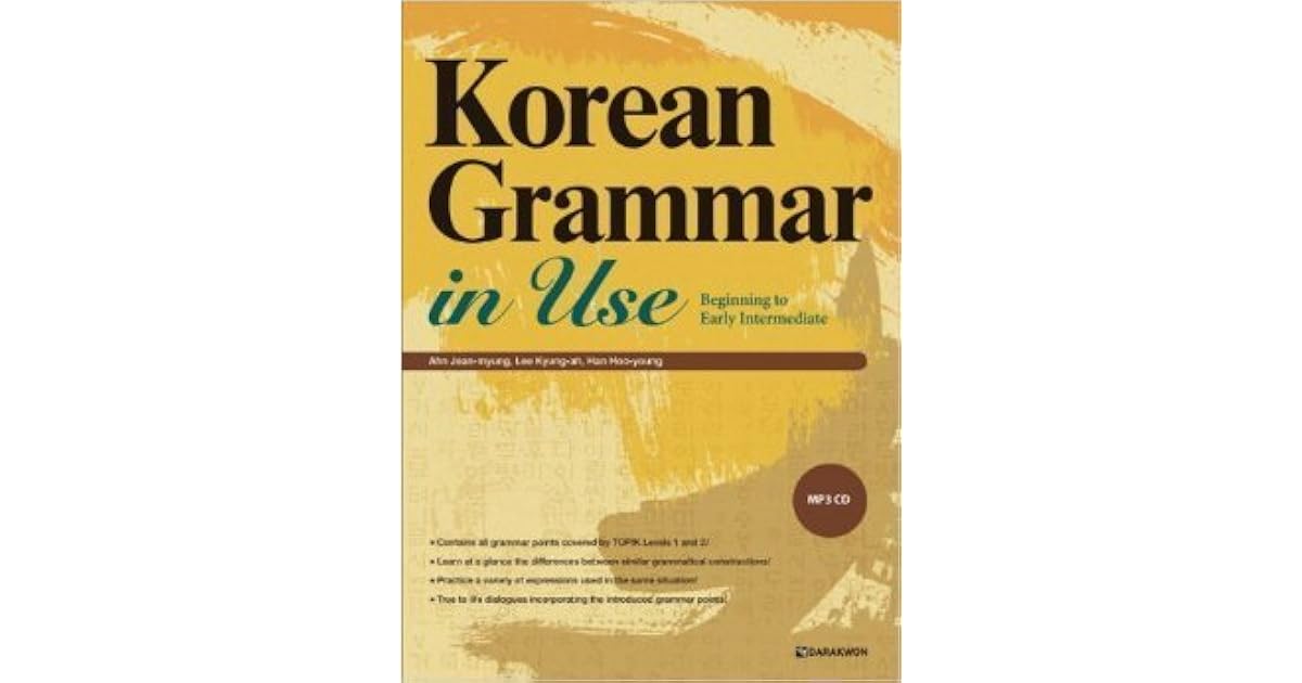 Korean Grammar In Use Beginning To Early Intermediate Free Download
