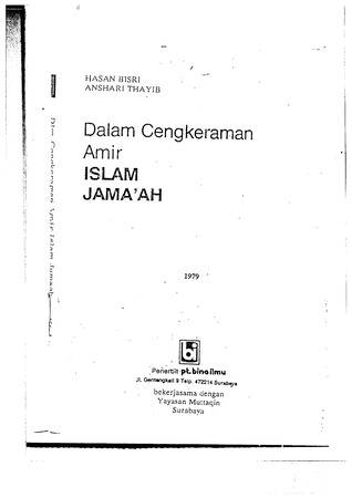 Dalam Cengkeraman Amir Islam Jama'ah