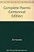 Complete Poems Centennial Edition by A.E. Housman
