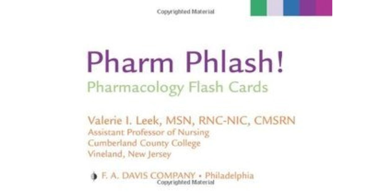 pharm phlash!: pharmacology flash cards by valerie i. leek pharm phlash!: pharmacology flash