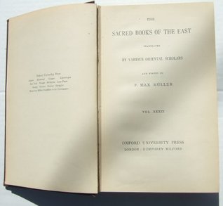 The Sacred Books of the East Vol. XXXIX and XL (Hardcover)
