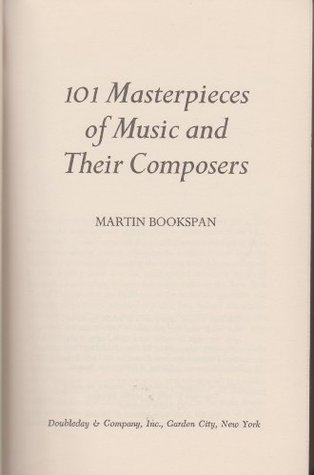 101 masterpieces of music and their composers (Hardcover)
