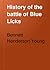 History of the Battle of Blue Licks
