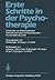 Erste Schritte in der Psychotherapie by W. Bräutigam