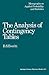 The Analysis of Contingency Tables (Monographs on Statistics and Applied Probability)
