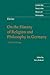 On the History of Religion and Philosophy in Germany and Other Writings