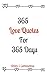 365 Love Quotes For 365 Days