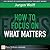 How to Focus on What Matters