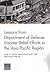 Lessons from Department of ...