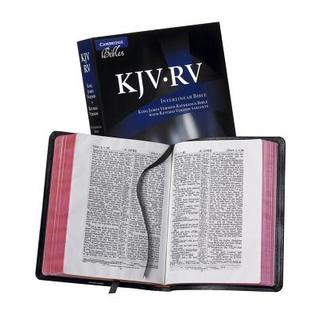 KJV/RV Interlinear Black Calfskin RV655:X (Leather Bound)