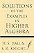 Solutions of the Examples i...