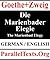 Die Marienbader Elegie / The Marienbad Elegy (Parallel Text)