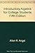 Introductory Algebra for College Students Fifth Edition