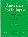 Pyschology and Children: Current Research and Practice: Vol 34, Oct 1979, No 10