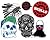 Stickerbomb Skulls