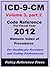 2012 ICD-9-CM Volume 3 Part 2 of 2 (Numeric Index of Procedures) by Benjamin W. Camp