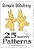 25 Bunny Stitchery Patterns
