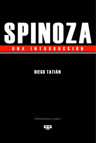 Portada de Spinoza, una introducción, de Diego Tatián