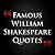 Famous William Shakespeare Quotes