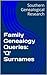 Family Genealogy Queries: '...