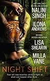 Book cover for Night Shift (Kate Daniels, #6.5; SPI Files, #0.5; Psy-Changeling, #12.5)