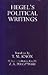 Political Writings by Georg Wilhelm Friedrich Hegel