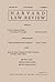 Harvard Law Review: Volume ...