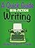 A Quick Guide to Non-fiction Writing: Writing Tips For a Best Seller