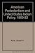 American Protestantism and United States Indian Policy, 1869-82
