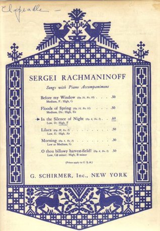 In the Silence of Night Op.4 No.3 (Sheet music)