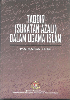 Takdir (Sukatan Azali) Dalam Ugama Islam: Pandangan Za’ba