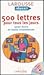 500 lettres pour tous les jours