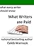 What Writers Are Paid (What...