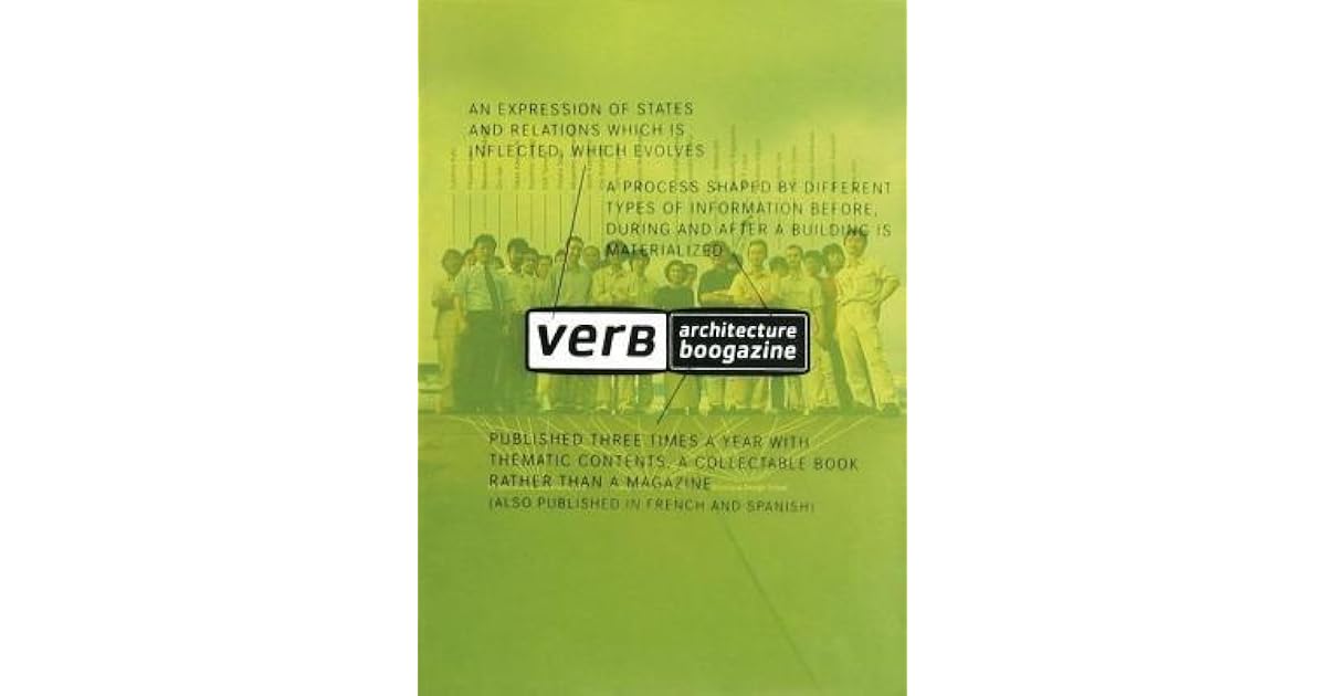 Verb Processing Architecture Boogazine by Actar's Boogazine