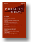 Philosophy Today (Spring 2014)