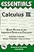 Calculus III Essentials (Essentials Study Guides Book 3) (Vol 3)