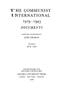 Communist International: Documents, 1919-1943, Vol. 2