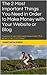 The 2 Most Important Things You Need in Order to Make Money with Your Website or Blog: Passion is second most important. But what's the first thing?