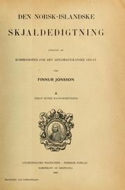 Den Norsk-Islandske Skjaldedigtning (4 vols.)