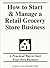 How to Start & Manage a Retail Grocery Store Business by Jerre G. Lewis