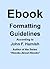 Ebook Formatting Guidelines (Ebooks About Ebooks 1)