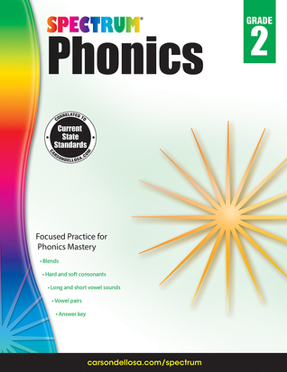 Spectrum Phonics Grade 2 Workbook, Blends, Consonants, Vowel Sounds and Pairs, Letters, Words, and Sentence Writing Practice, Classroom or Homeschool Curriculum