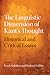 The Linguistic Dimension of Kant's Thought: Historical and Critical Essays