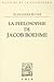 La Philosophie de Jacob Boehme