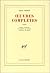 Oeuvres complètes, tome 3