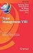 Trust Management VIII by Jianying Zhou